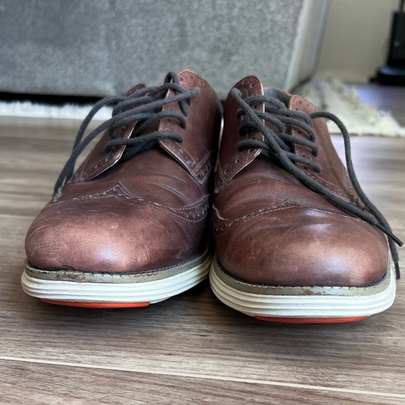 Cole Haan Grand.OS brown leather Oxfords size 13 - Picture 2 of 12